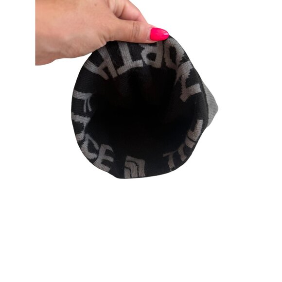 THE NORTH FACE Youth Black Gray Reversible Beanie Winter Hat - Picture 4 of 5